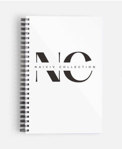 Naiviv Collection Signature- Blank Spiral Notebook